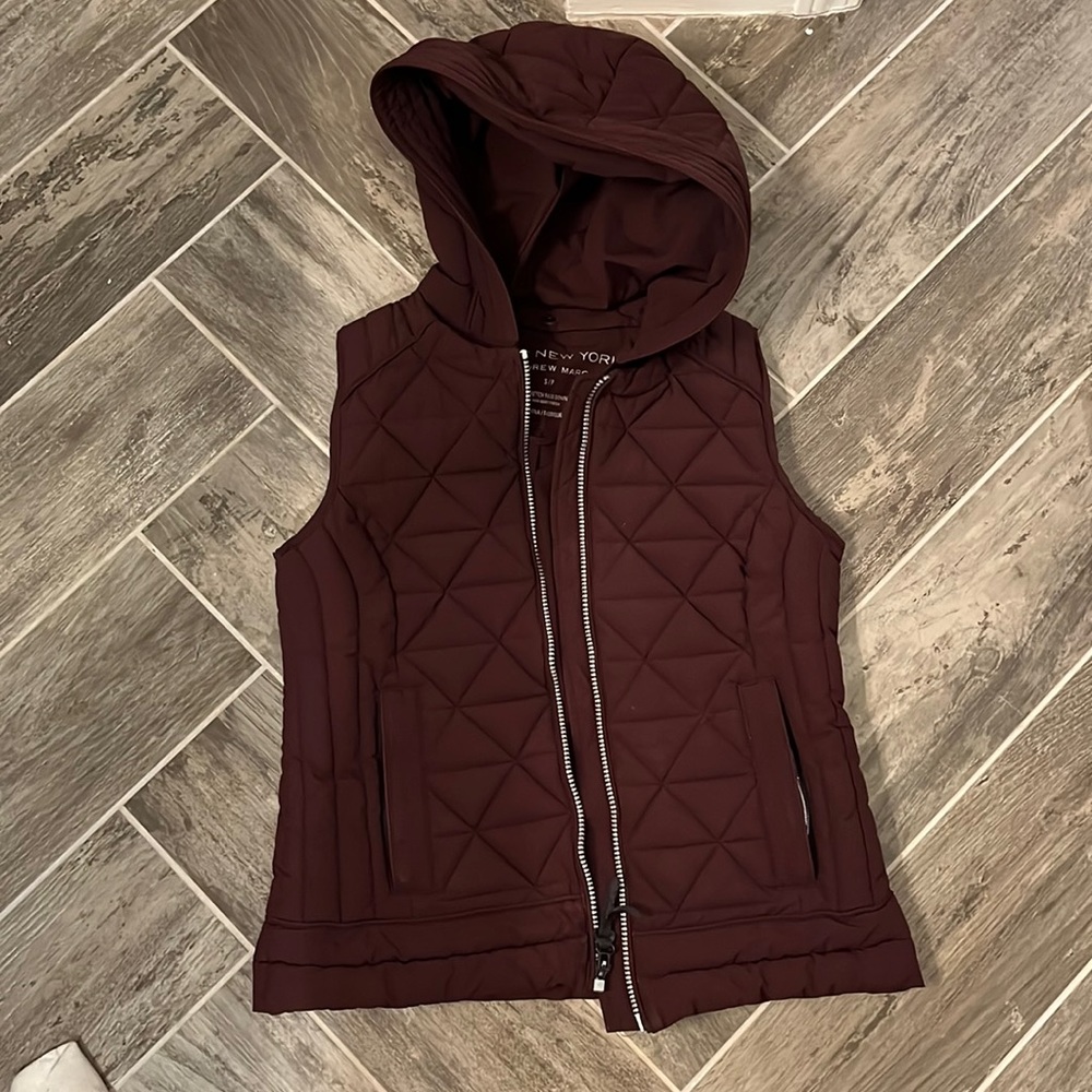 Faux down vest